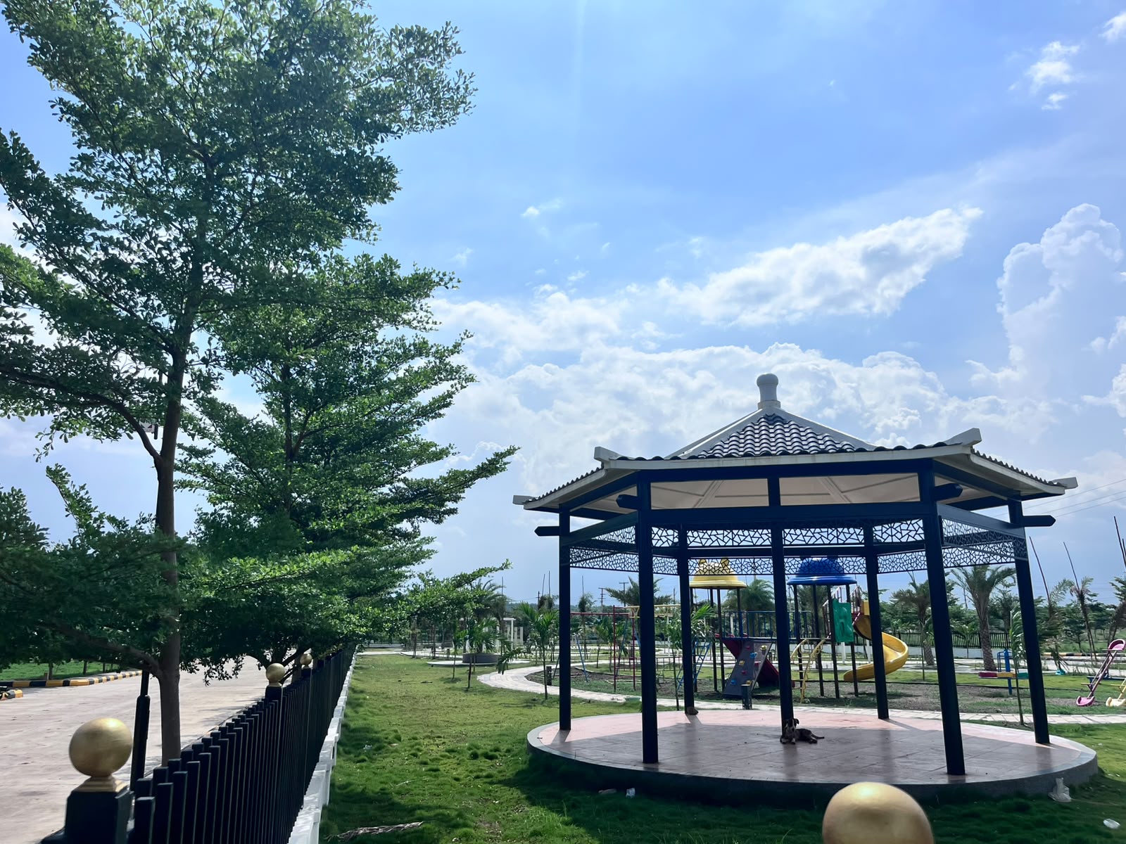 Central park and children's play area at SAHASRA
