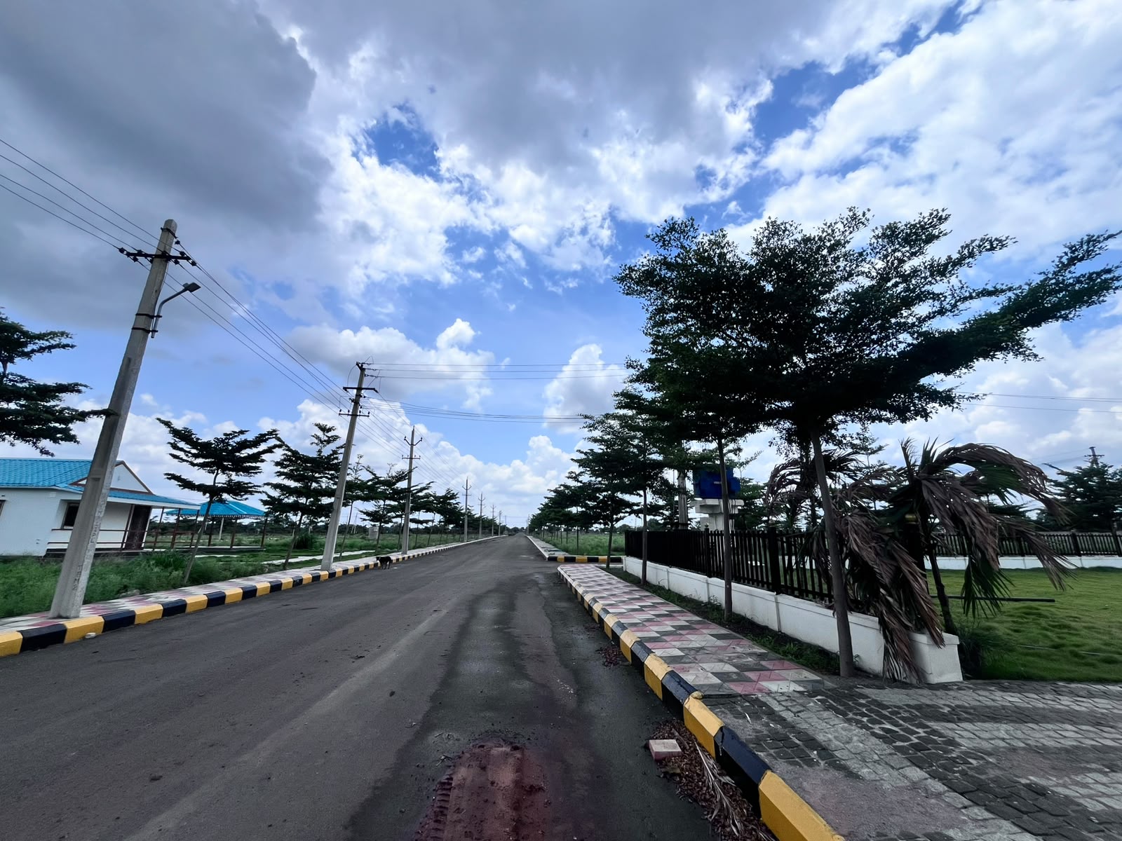 Wide developed road inside SAHASRA