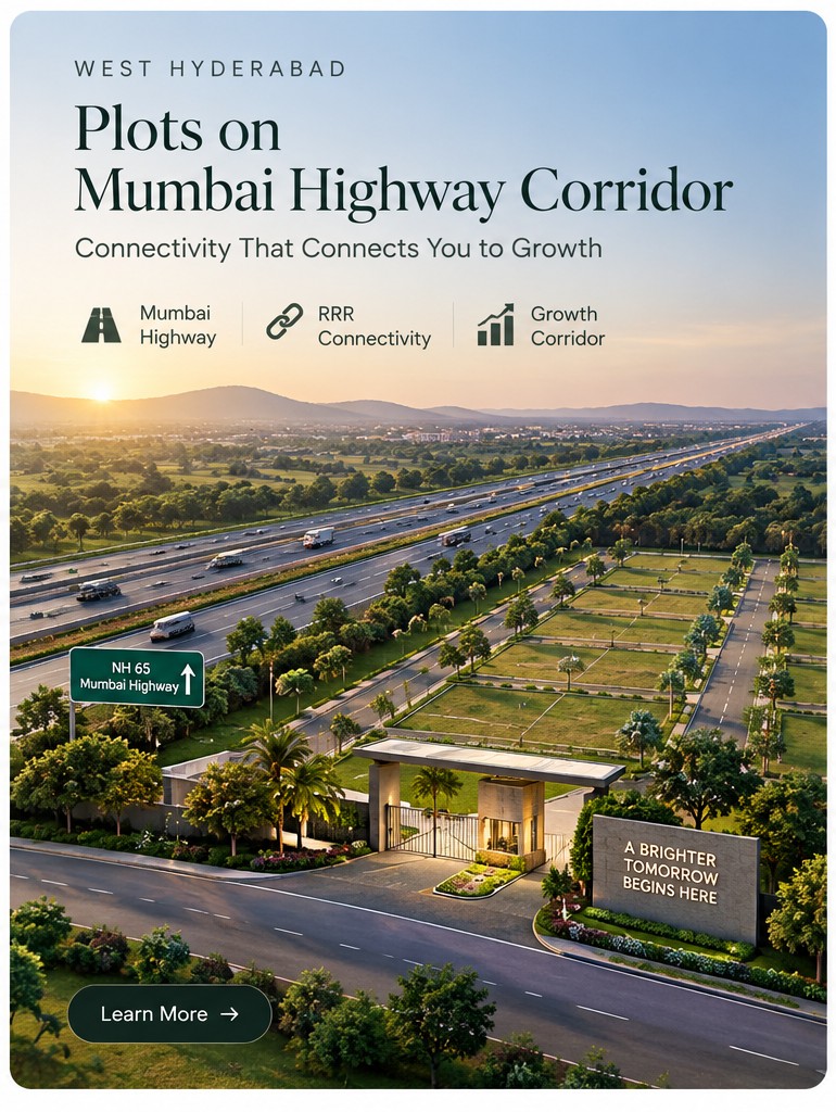 Landscaped plotted community near the Mumbai Highway corridor